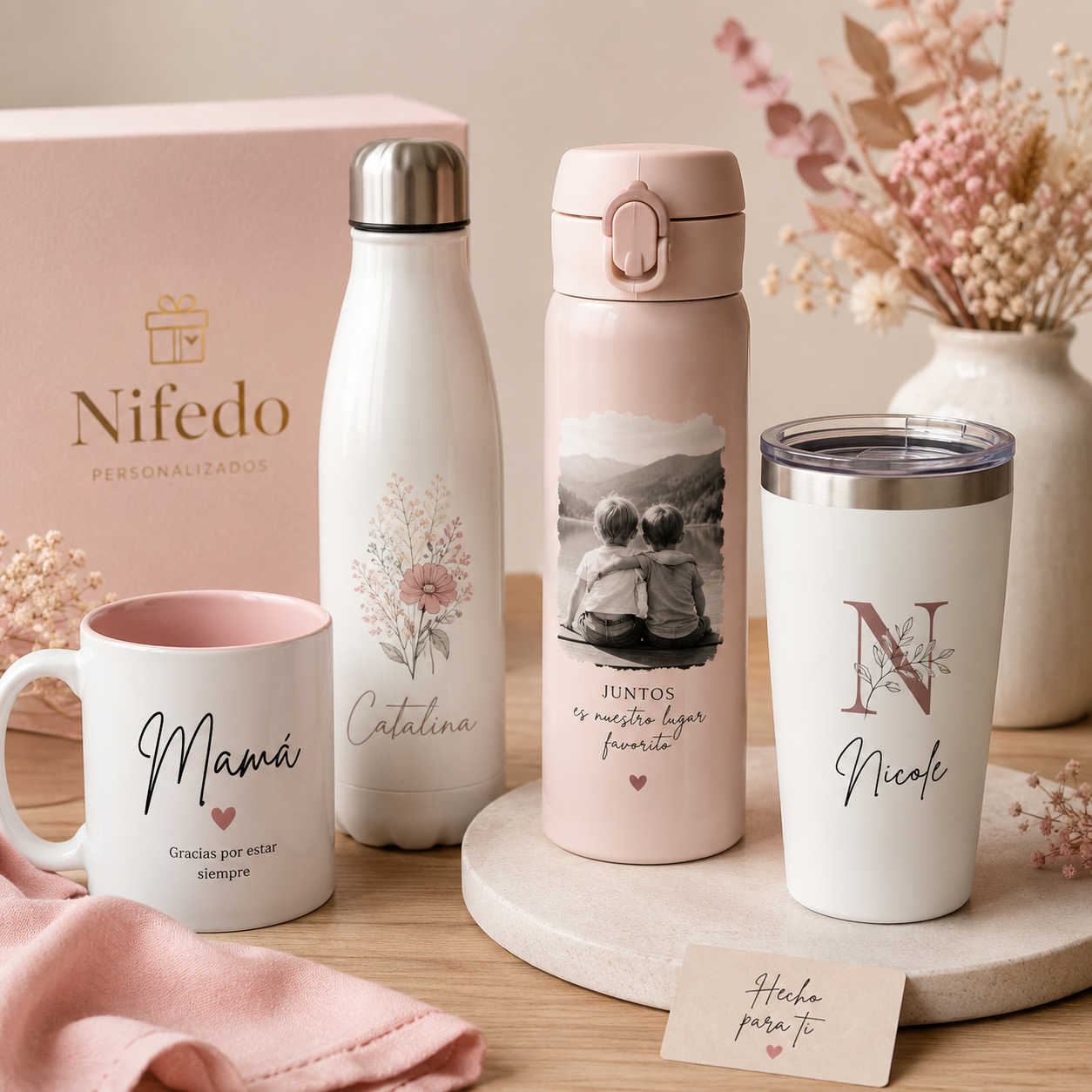 Tazas, botellas y termos